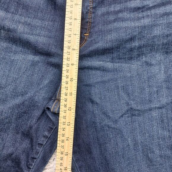 Lee Relax Fit Straight Leg Denim Blue Jeans Pant. Woman's 18W.Mid Rise Slimming. - Picture 10 of 13